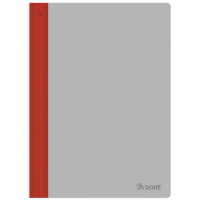 Dohe Dossier con Fastener Metalico Folio - Lomo Curvo. Rojo