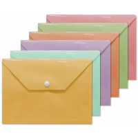 Bismark Sobre de Polipropileno con Broche Formato CUARTO. Colores Pastel