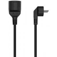 Cable Alargador de Alimentacion Schuko - CEE7/M-CEE7/H - 10M - Negro