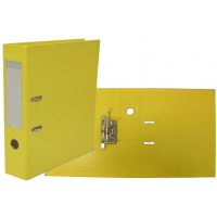 Archivador ECONOMICO PVC A4 Lomo ANCHO Ollao, Tarjetero y Cantonera metalica. Amarillo