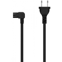 Cable Alimentacion Acodado C8 - CEE7/16/M-C7/H - 1.8M - Negro