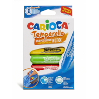 Carioca Temperello Pack de 6 Temperas Solidas Varios
