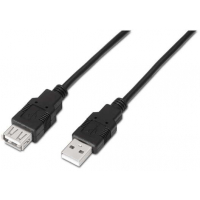 Aisens Cable Extension USB 2.0 - USB-A Macho a USB-A Hembra - 1 metro - Negro