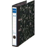 Archivador Jaspeado Estrecho. Cantoneras Metalicas Ollao, Rado y Palanca. Oscuro