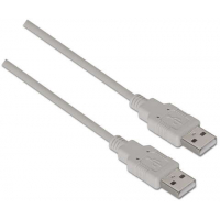 Aisens Cable USB 2.0 - USB-A Macho-Macho - 2m - Beige