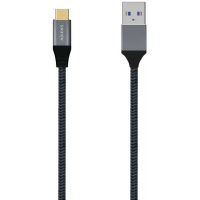 Aisens Cable USB 3.1 GEN2 Aluminio 10GBPS 3A - Tipo USB-C Macho a USB-A Macho - 1 metro - Gris
