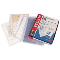 Esselte CAJA 100 Fundas Portadocumentos CUARTO en PVC Liso Multitaladro-11