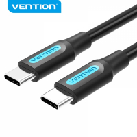 Vention Cable USB-C Macho a USB-C Macho - 1m - 3A - PD60W - Negro