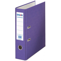 Archivador FOLIO, lomo Ancho, con ollao, rado, tarjetero y compresor. Morado