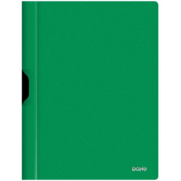 DOHE Dossier A4 con clip metalico plastico 350 micras. Verde