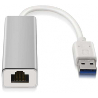 Aisens Conversor Adaptador de Red RJ45 a USB 3.0 Gigabit 10/100/1000 Mbps - Plata