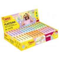 Jovi Expositor de 30 Pastillas de Plastilina 50gr Colores Mezclables Colores pastel