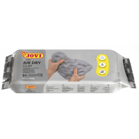 Jovi Air Dry Pastilla Pasta Modelar Endurecible al Aire Color Gris