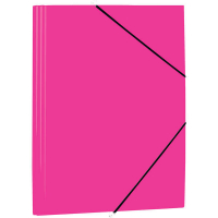 Mariola Carpeta de Polipropileno con Solapas FOLIO Cierre de gomas - Fucsia