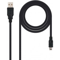 Nanocable Cable USB-A 2.0 Macho a MiniUSB Macho 0.50m