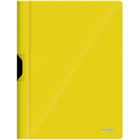 DOHE Dossier A4 con clip metalico plastico 350 micras. Amarillo