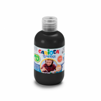 Carioca Botella Tempera 250ml Negro
