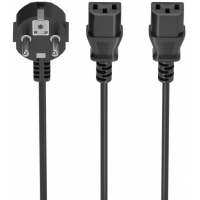 Cable Alimentacion CPU - CEE7/M-2xC13/H - 3m - Negro