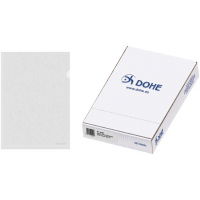 Caja de 100 Dossiers Uñero Basic 100 Micras A4 Transparente. Dohe 