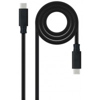 Nanocable Cable USB 3.1 Gen2 5A USB-C Macho-Macho 50cm - Negro