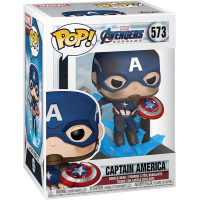 Funko Pop Marvel Avengers Endgame Capitan America con Escudo Roto y Mjolnir