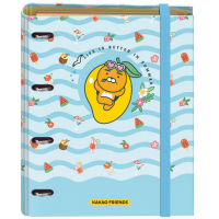 Dohe Kakao Friends Summer Holiday Carpeta de 4 Anillas A4 incluído Recambio 100 Hojas
