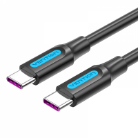 Vention Cable USB-C Macho a USB-C Macho - 50cm - 5A PD100W - Negro