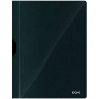 DOHE Dossier A4 con clip metalico plastico 350 micras. Negro