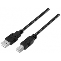 Aisens Cable USB 2.0 Impresora - USB-A Macho a USB-B Macho - 1 metro - Negro