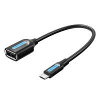 Vention Cable OTG USB 2.0 MicroUSB Macho a USB-A Hembra - 0.15m - Negro