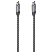 Aisens Cable USB 3.2 Gen2x2 Aluminio 20Gbps 8K@30Hz 5A 100W E-Mark - Tipo USB-C Macho-Macho - 3m - Gris