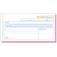 Talonario Recibos con Copia Duplicado, Formato 1/3 de folio. DOHE 50060 / T-60