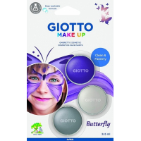 Giotto Make Up Butterfly Pack con 3 Maquillajes Faciales de Tematica Mariposa