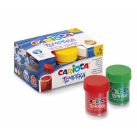 PACK 6 Temperas de colores Carioca de 25ml