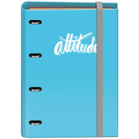 Dohe Serie Pastel Carpeta de 4 Anillas A4 incluído Recambio 100 Hojas. Azul