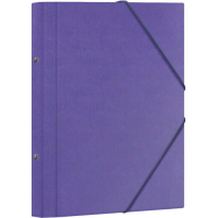 Dohe Carpeta Clasificadora 12 Departamentos Folio Carton Plastificado Cierre con Gomas Morado