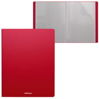 Erichkrause Carpetas con Fundas Matt Classic  20 Fundas  A4. Rojo