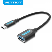 Vention Adaptador USB 3.1 Macho a USB-C Hembra - 0.15m - Negro