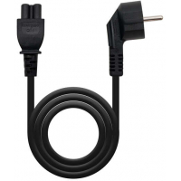 Cable de Alimentacion CEE7 Acodado Macho a M-C5 Hembra Trebol 1.50m - Negro