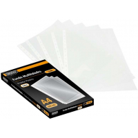 Caja 100 Fundas MultiTaladro A4 de 70 micras CRISTAL
