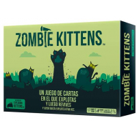 Zombie Kittens Juego de Cartas - Tematica Animales/Zombies/Humor - De 2 a 5 Jugadores - Edad desde 7 Años - Duracion 15min