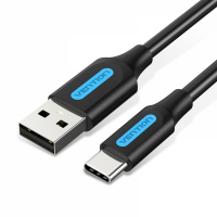 Vention Cable USB-A Macho a USB-C Macho 3A 60W 480Mbps - 2m - Negro
