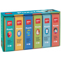 Apli Expositor de Puzles Educativos 24 Piezas de 7x7cm