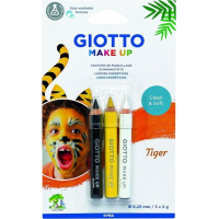 Giotto Make Up Tiger Pack con 3 Lapices Cosmeticos de Tematica Tigre