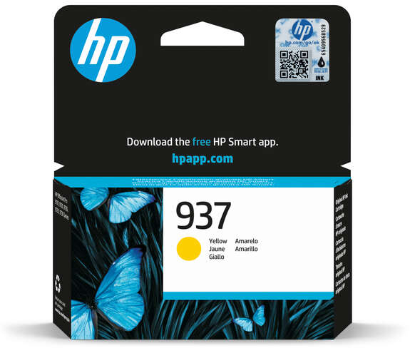 HP 937 Amarillo Tinta Original 4S6W4NE