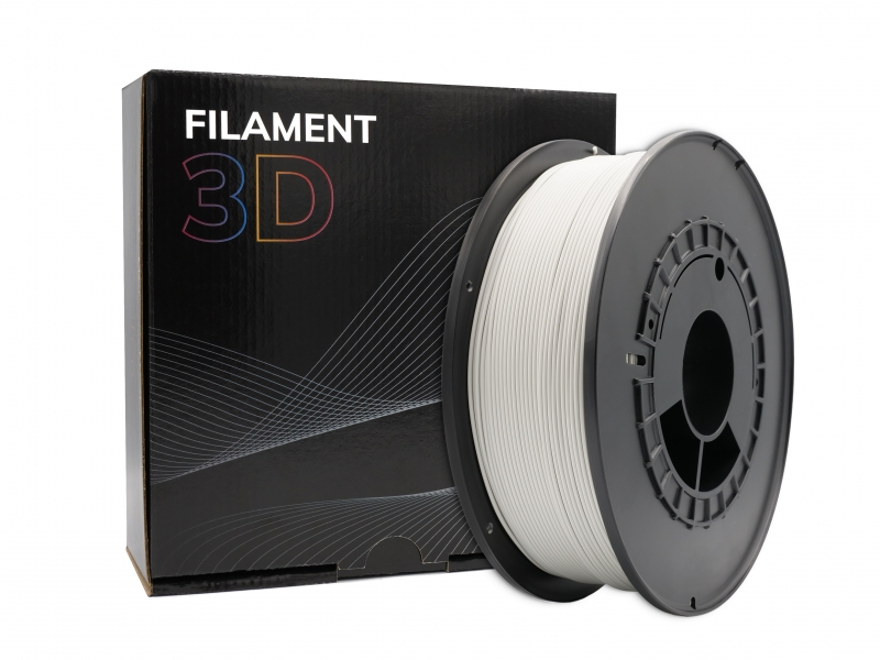 Filamento 3D PLA Diametro 1.75mm Bobina 1kg Color Gris Claro