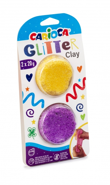 Imagen extra Carioca Pack de 8 Pastas de Moldear Purpurina