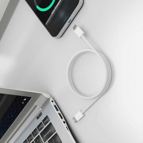 Imagen extra Aisens Cable USB 2.0 3A 60W Apple - Tipo USB-C Macho-Macho - 1 metro