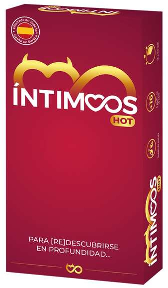 Intimoos Hot Juego de Cartas - Tematica Preguntas y Respuestas/Abstracto- 2 Jugadores - Edad desde 16 Años - Duracion 15min