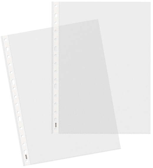 Dohe 100 Fundas Multitaladro con 16 Perforaciones - 100x200mm - Polipropileno Rugoso